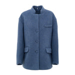 Gucci Light Blue Wool Jackets & Coat