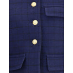 Chloé Boxy Jacket in wool plaid