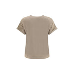 Brunello Cucinelli cashmere glitter T-shirt