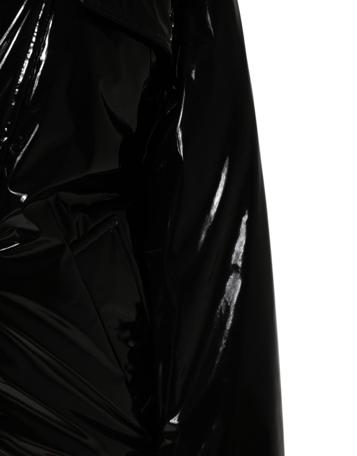Dolce & Gabbana Polyester Black Quilted Puffer CoatJacket