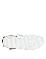 Dolce & Gabbana White Portofino Crystal SneakersShoes