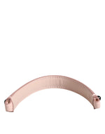 Dolce & Gabbana Light Pink Embellished Leather Bag HandleShoulder Strap