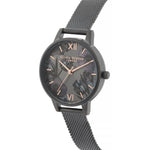 Olivia Burton Black Stainless Steel Watch