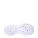 Versace White Leather Athletic Sneakers