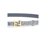 Fendi FF embroidered denim Belt