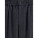 Giorgio Armani Virgin Wool Flannel Pants