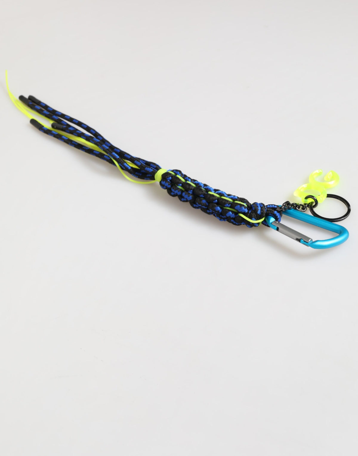 Dolce & Gabbana Multicolor Polyester Tape String DG Logo Keychain Keyring