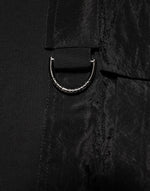 Dolce & Gabbana Black Cotton Embroidered DG Logo Pocket T-shirt
