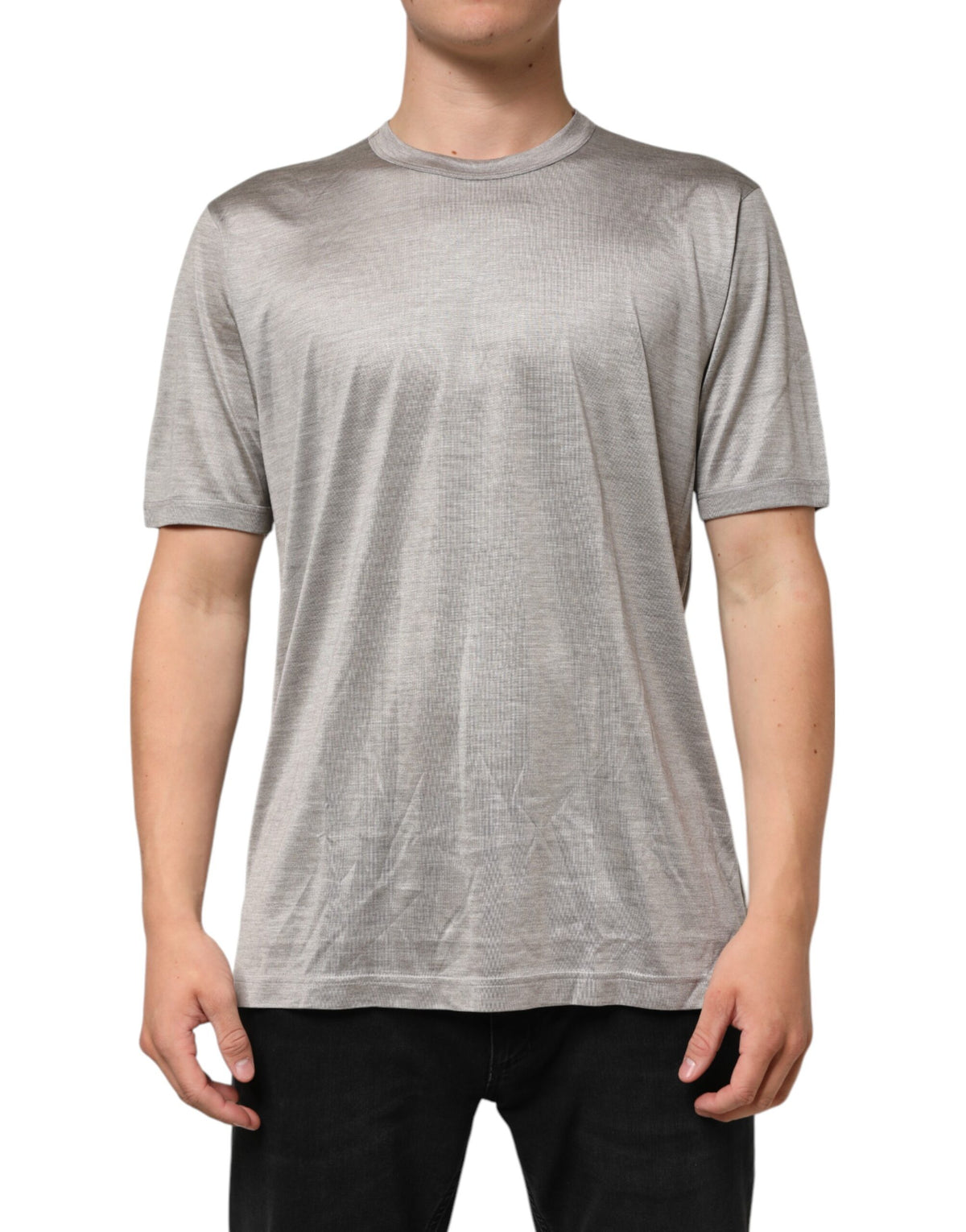 Dolce & Gabbana Beige Hazelnut Cotton Shortsleeve Shirt T-shirt
