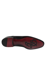 Dolce & Gabbana Men Dress Black Calfskin Leather Derby Shoes