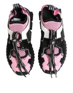 Dolce & Gabbana Pink Mesh Sorrento Trekking Sneakers Shoes