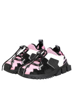 Dolce & Gabbana Pink Mesh Sorrento Trekking Sneakers Shoes