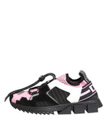 Dolce & Gabbana Pink Mesh Sorrento Trekking Sneakers Shoes