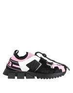 Dolce & Gabbana Pink Mesh Sorrento Trekking Sneakers Shoes