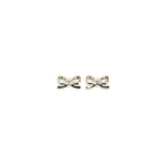 Self-Portrait GOLD CRYSTAL BOW EARRINGS