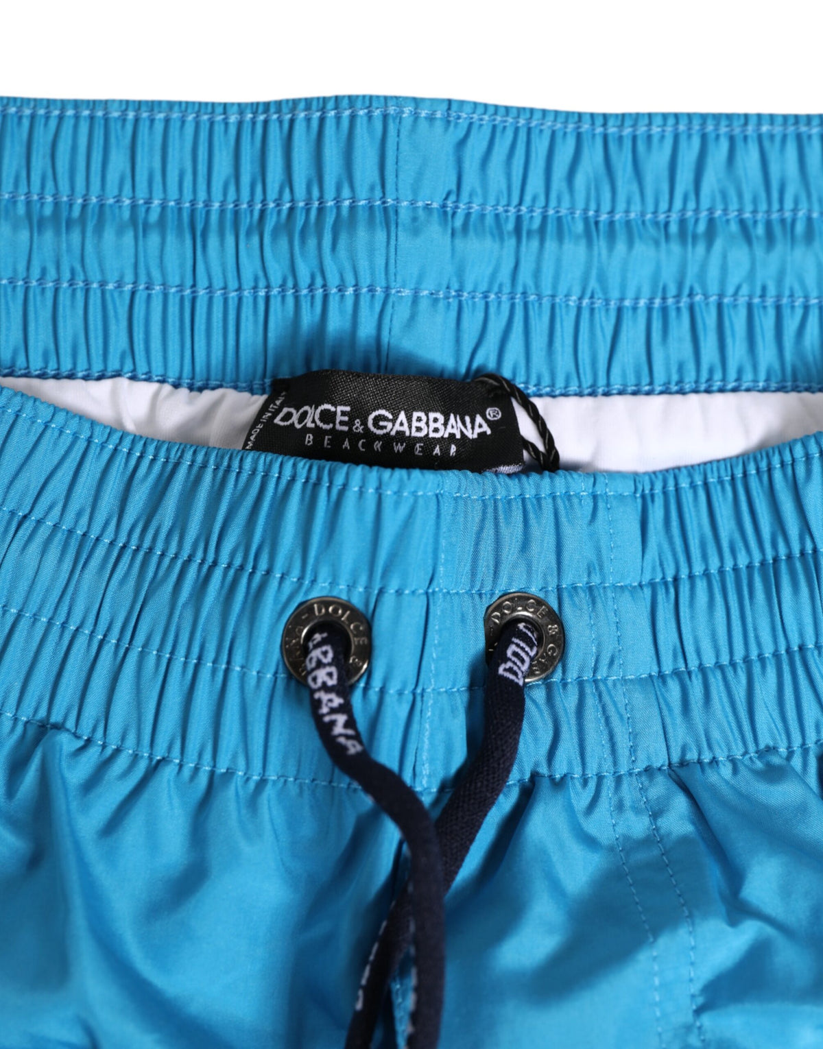 Dolce & Gabbana Blue Polyester Beachwear Men Shorts Swimwear
