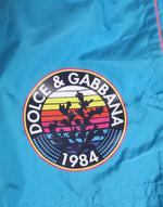 Dolce & Gabbana Blue Polyester Beachwear Men Shorts Swimwear