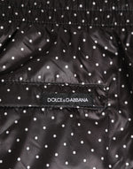 Dolce & Gabbana Black Polka Dot Polyester Men Shorts Swimwear