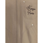 Kenzo Wool and leather college Jacket
