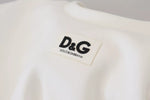 Dolce & Gabbana White Cotton Corset Stretch TopT-shirt