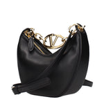 Valentino Garavani Black Leather Handbags