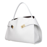 Salvatore Ferragamo White Leather Shoulder Bags