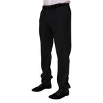 Dolce & Gabbana Black Wool Formal Dress Men Trousers Pants