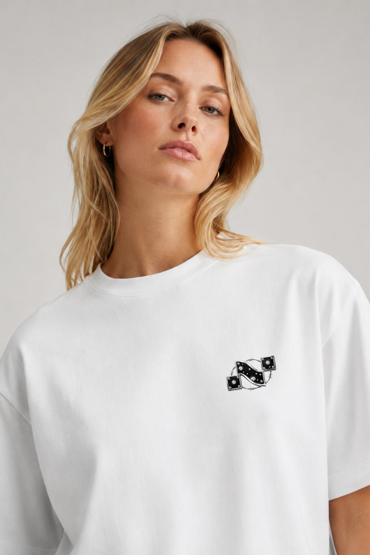 Noctilupus Diamond Trap T Shirt in White