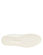 Dolce & Gabbana White Leather Rose Embroidery Low-TopShoes