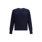 Ami Paris Pull Col Rond Ami De Coeur