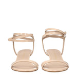Stuart Weitzman Beige Leather Stiletto Heels Sandals
