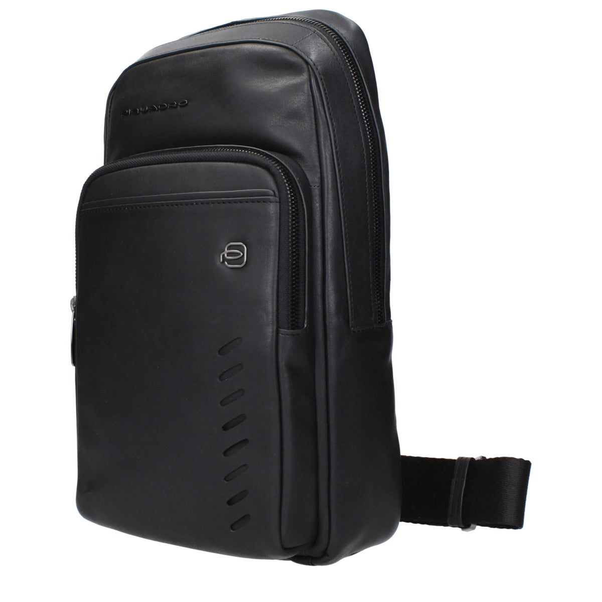 Piquadro Black Leather Crossbody Bags