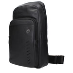 Piquadro Black Leather Crossbody Bags