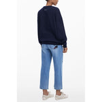 Desigual Blue Cotton Women Sweater