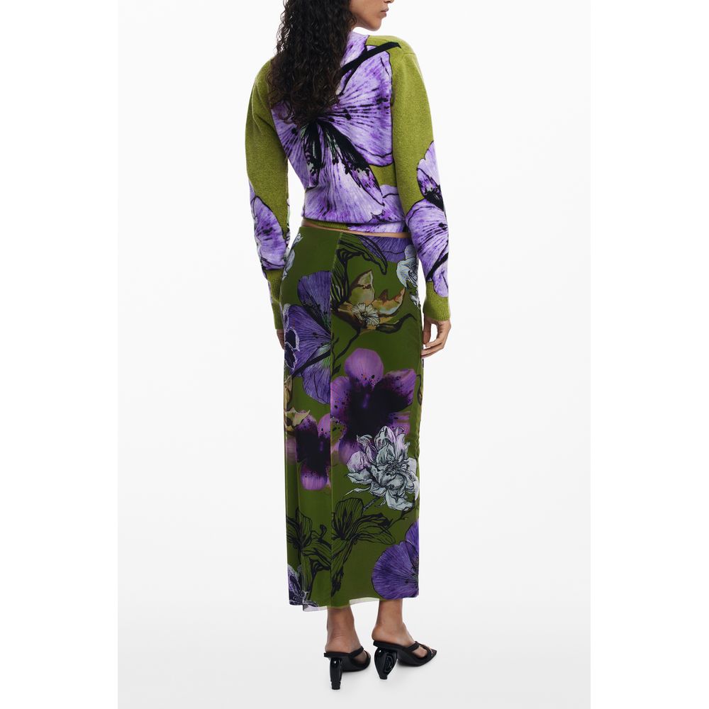 Desigual Green Polyester Women Skirt