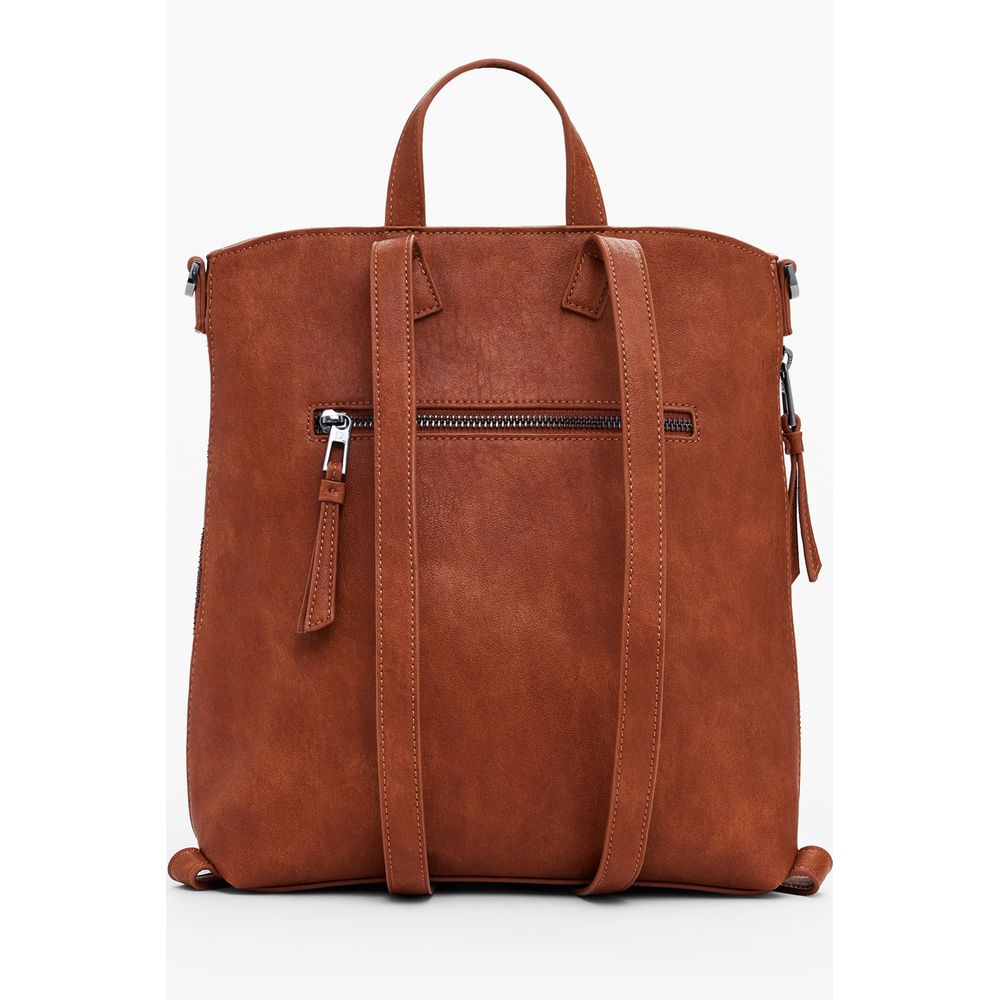 Desigual Brown Polyethylene Women Mini Backpack