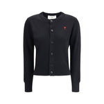 Ami Paris Ami De Coeur merino wool Cardigan