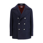 Brunello Cucinelli Double wool flannel Caban