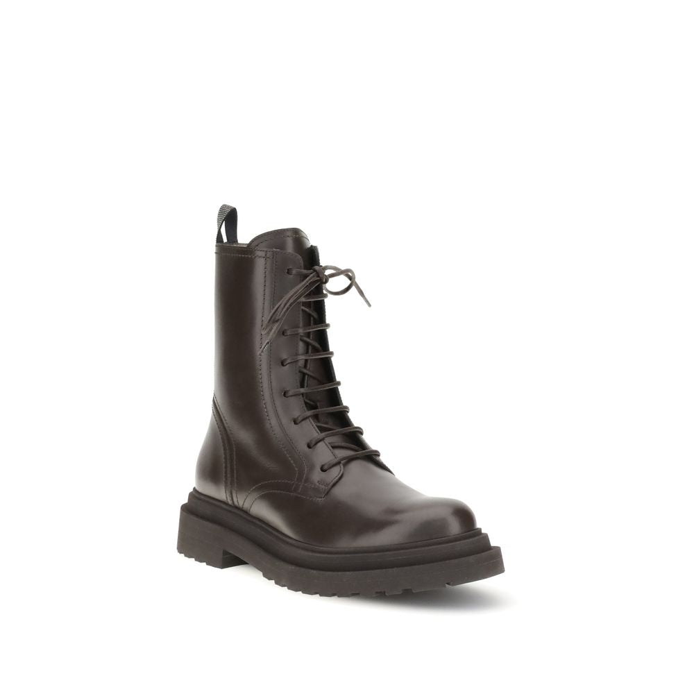 Brunello Cucinelli Leather Ankle Boots