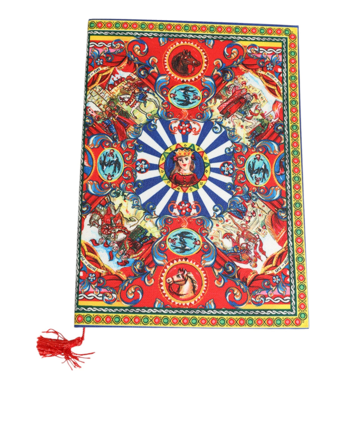 Dolce & Gabbana Multicolor Sicilian Carretto Print JournalNotebook