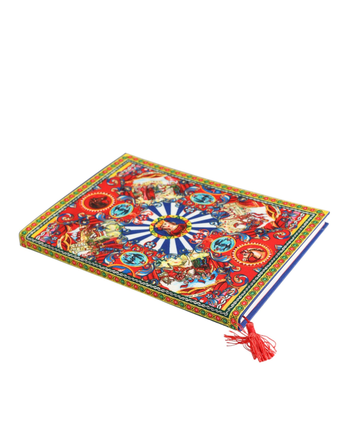 Dolce & Gabbana Multicolor Sicilian Carretto Print JournalNotebook