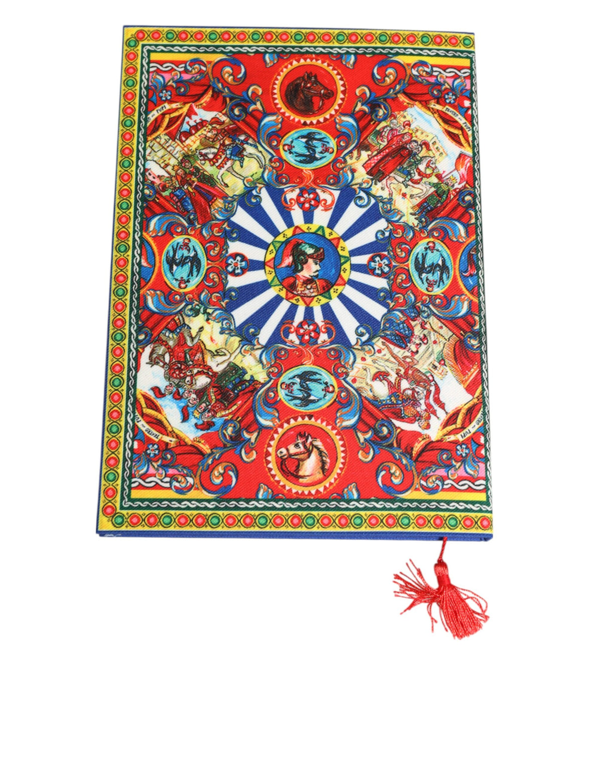 Dolce & Gabbana Multicolor Sicilian Carretto Print JournalNotebook