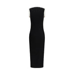 Balmain Sleeveless torsade knit long Dress