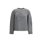 Bruno Manetti Embroidered flower Sweater