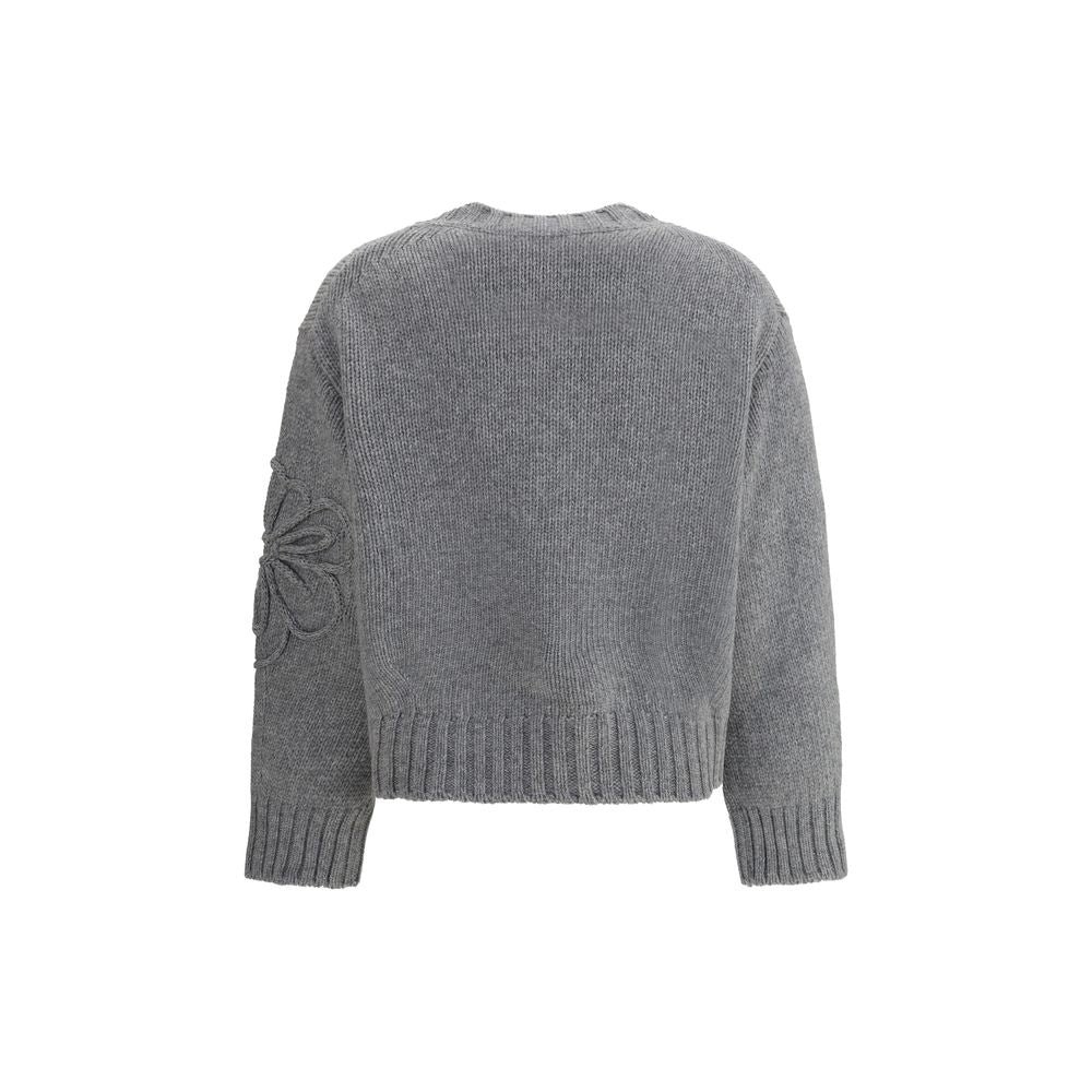 Bruno Manetti Embroidered flower Sweater