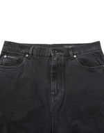 Dolce & Gabbana Black Denim Wide Leg Relaxed Fit Pants Jeans
