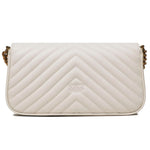 PINKO White Calfskin Crossbody Bag