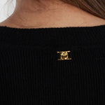 PINKO Black Wool Sweater