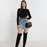 PINKO Black Wool Sweater
