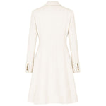 Made in Italy White Wool Jackets & Coat